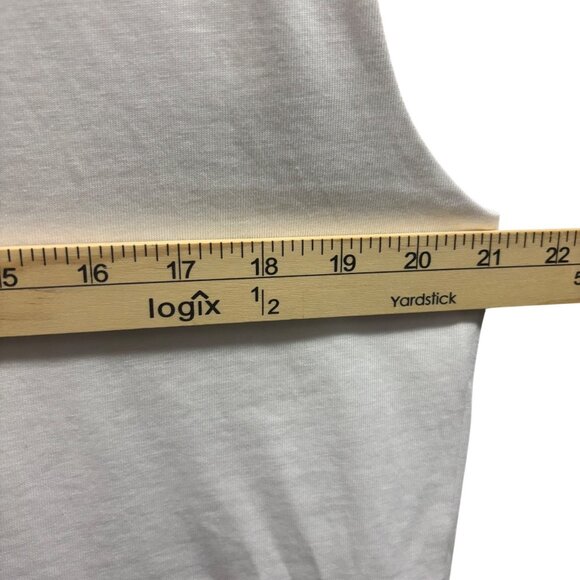 Madewell Womens Structured Muscle Tee Sleeveless White Cropped Tank Top Size L - Picture 4 of 6